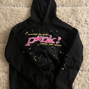 Sp5der p*nk hoodie size medium brand new real